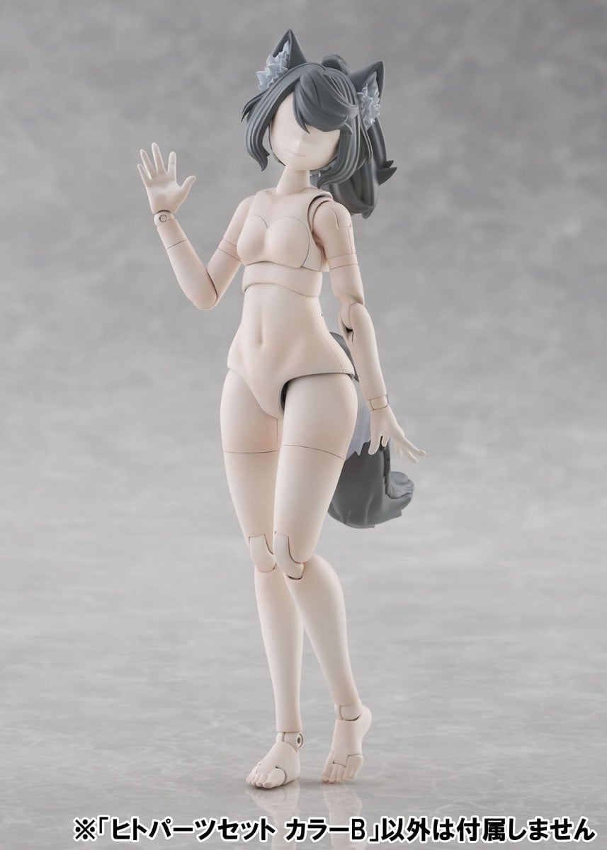 けもプラ『No.KP-03R ハイイロオオカミ』プラモデル-021