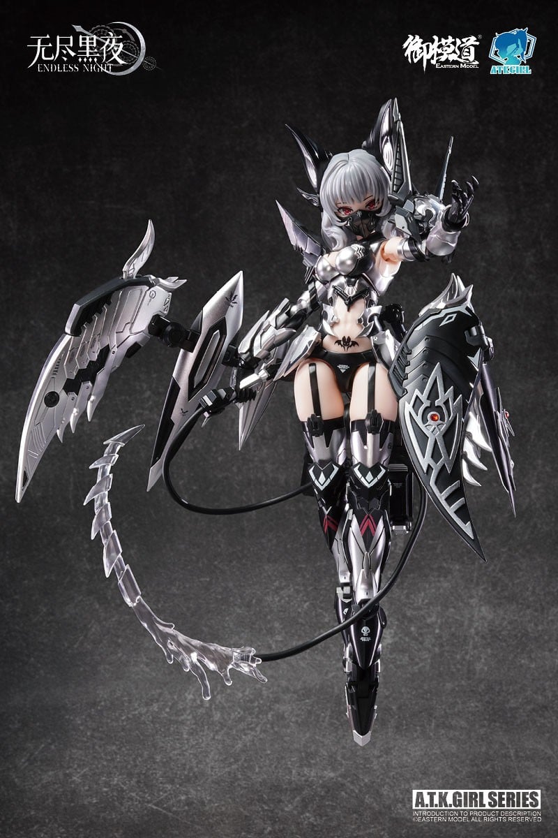 A.T.K.GIRL ENDLESS NIGHTシリーズ『吸血鬼 カーミラ 幽銀血魅(ゆうぎんけつみ)Ver.』1/12 プラモデル-006