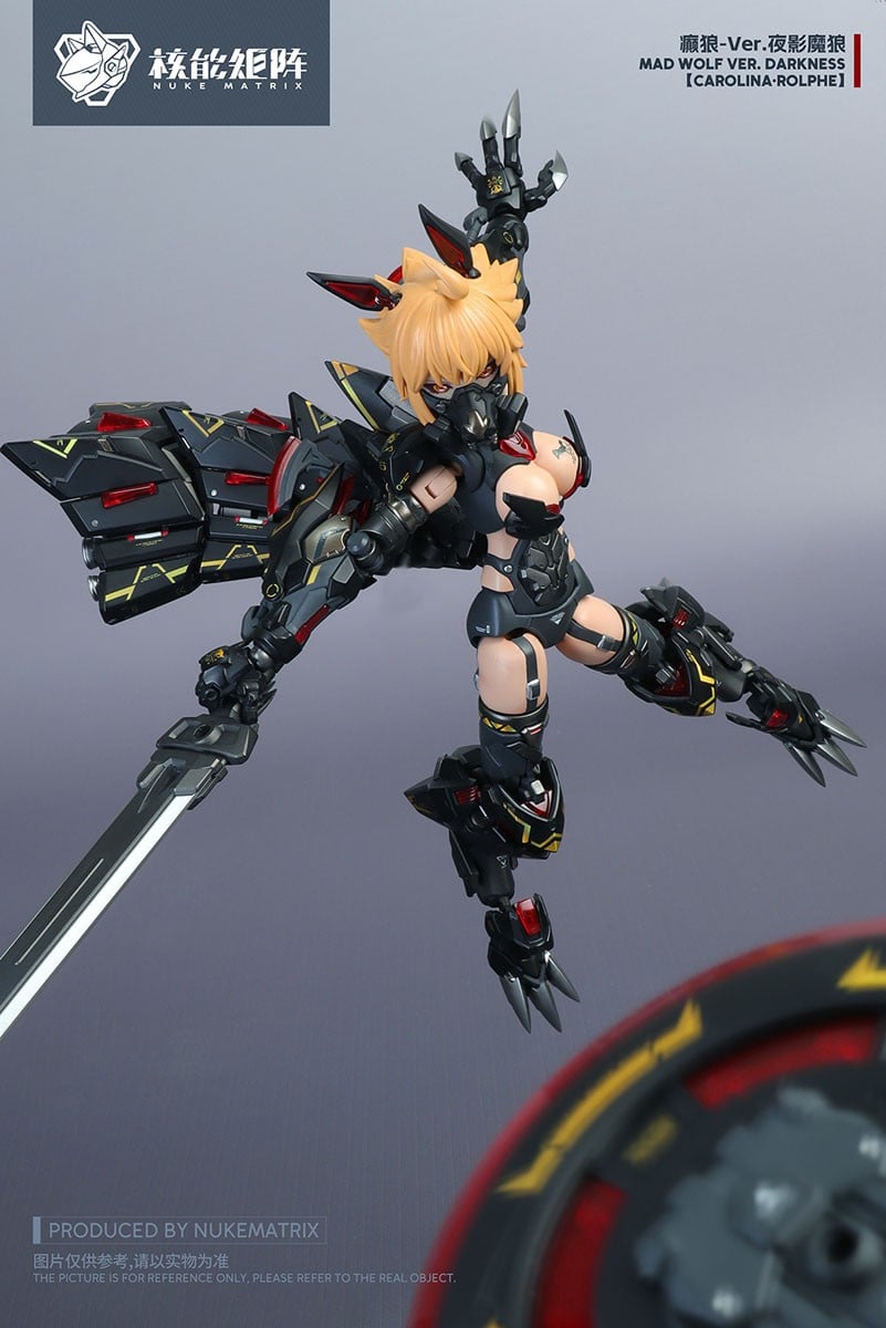 CYBER FOREST FANTASY GIRLS『MAD WOLF：DARKNESS VER.』1/12 プラモデル-007