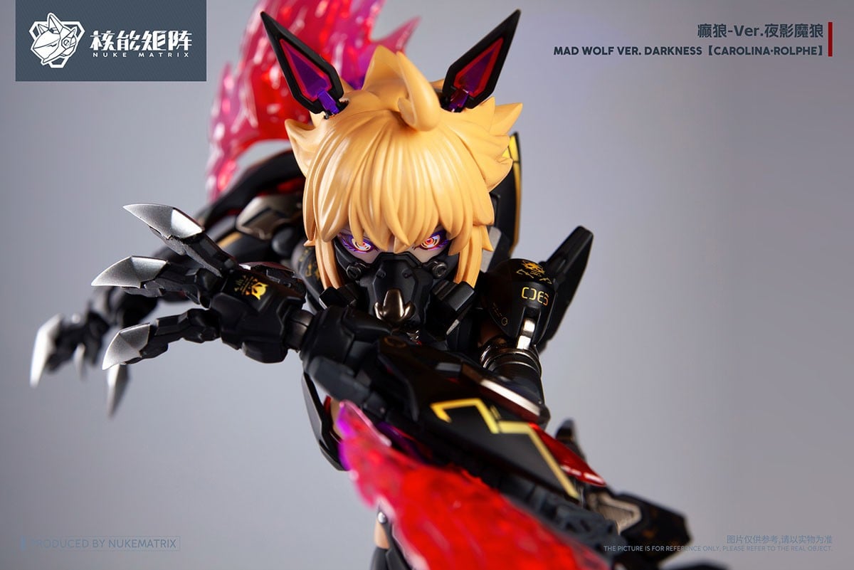 CYBER FOREST FANTASY GIRLS『MAD WOLF：DARKNESS VER.』1/12 プラモデル-009