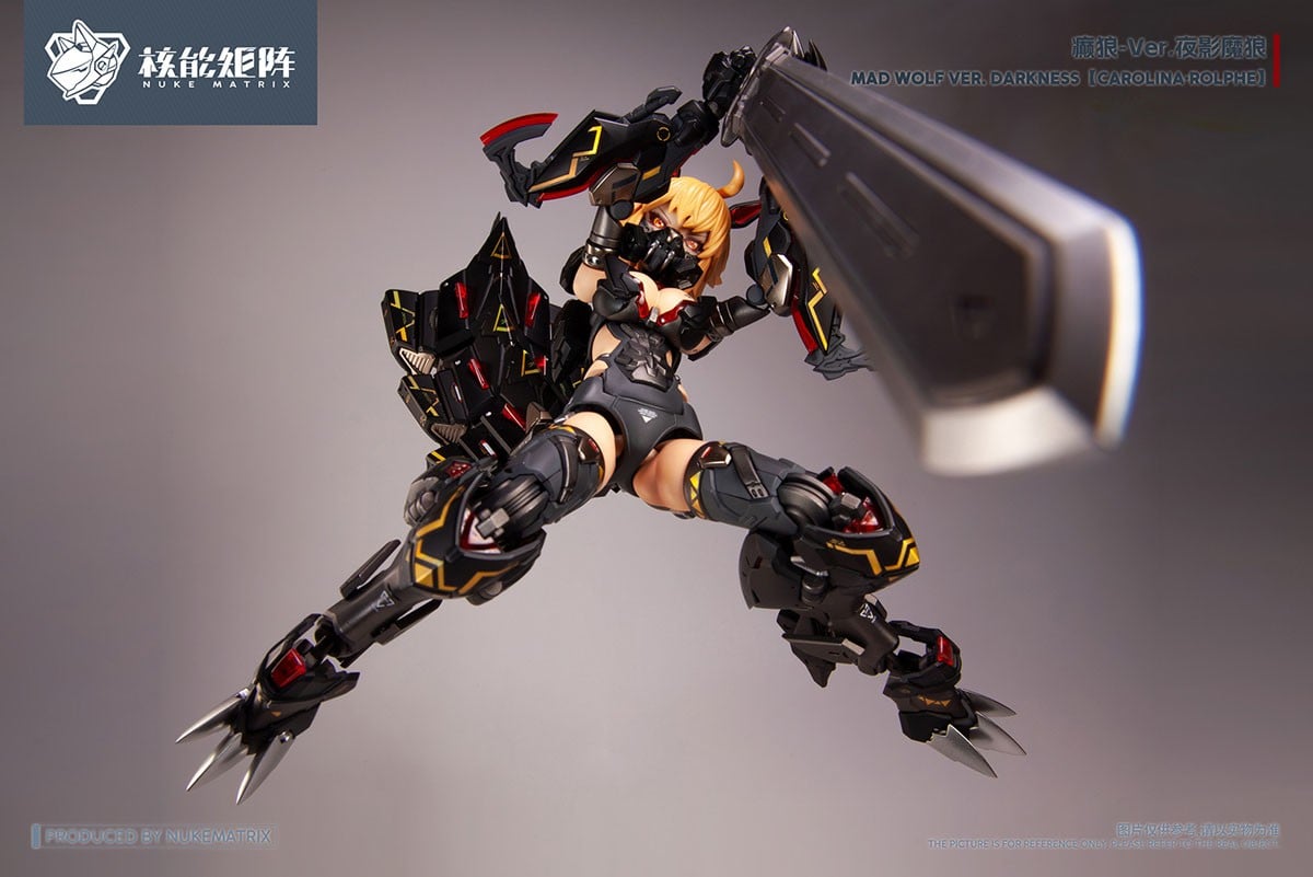 CYBER FOREST FANTASY GIRLS『MAD WOLF：DARKNESS VER.』1/12 プラモデル-011