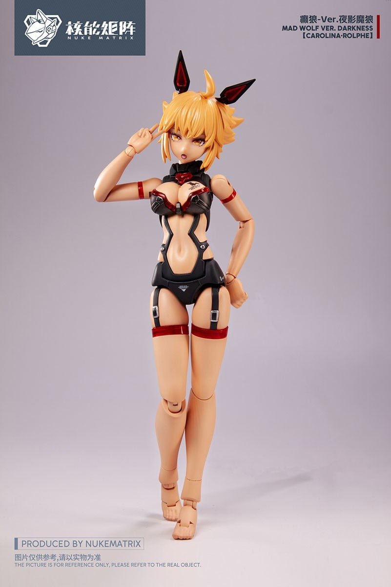 CYBER FOREST FANTASY GIRLS『MAD WOLF：DARKNESS VER.』1/12 プラモデル-014