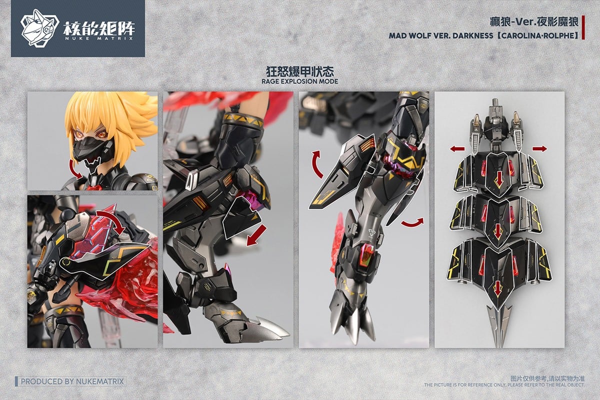 CYBER FOREST FANTASY GIRLS『MAD WOLF：DARKNESS VER.』1/12 プラモデル-018