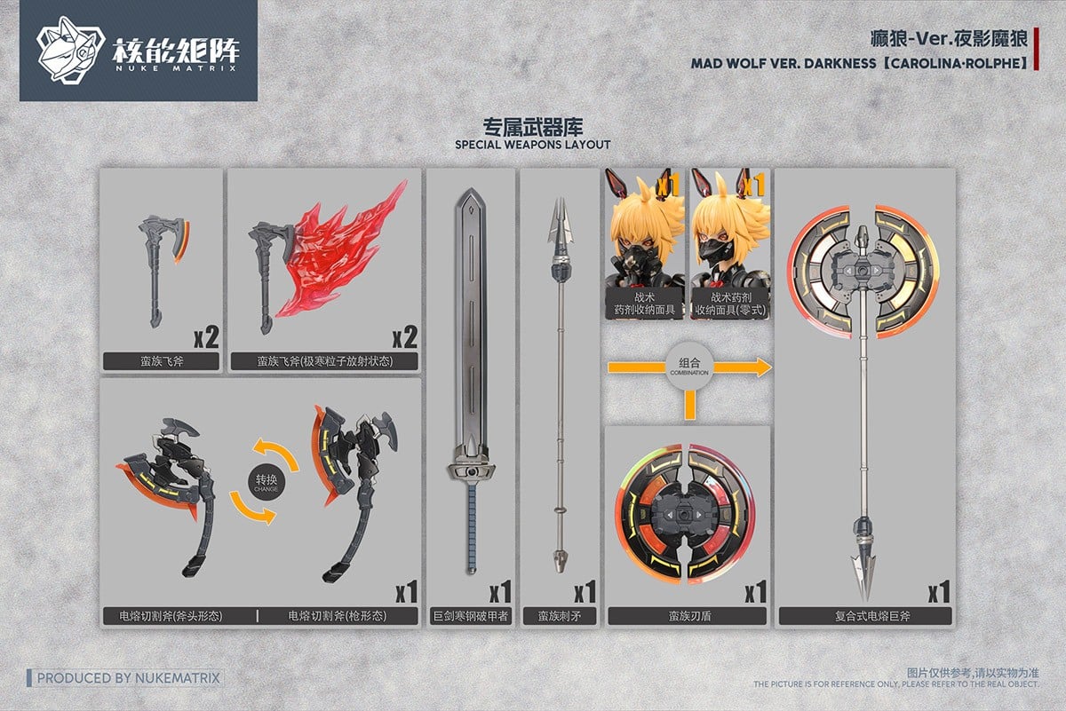 CYBER FOREST FANTASY GIRLS『MAD WOLF：DARKNESS VER.』1/12 プラモデル-019