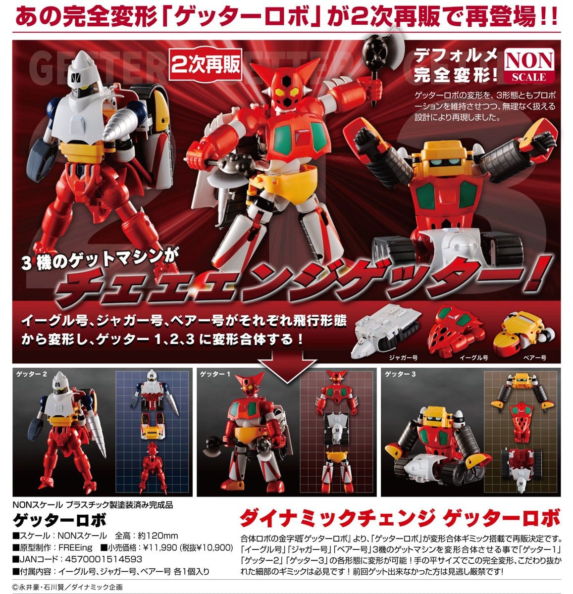 ダイナミックチェンジ『ゲッターロボ』変形合体フィギュア-017