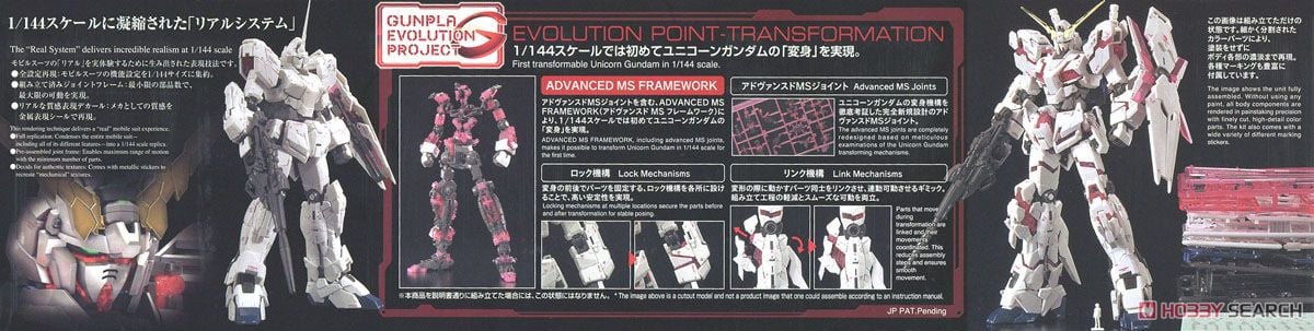 【再販】RG 1/144『ユニコーンガンダム』機動戦士ガンダムUC プラモデル-030