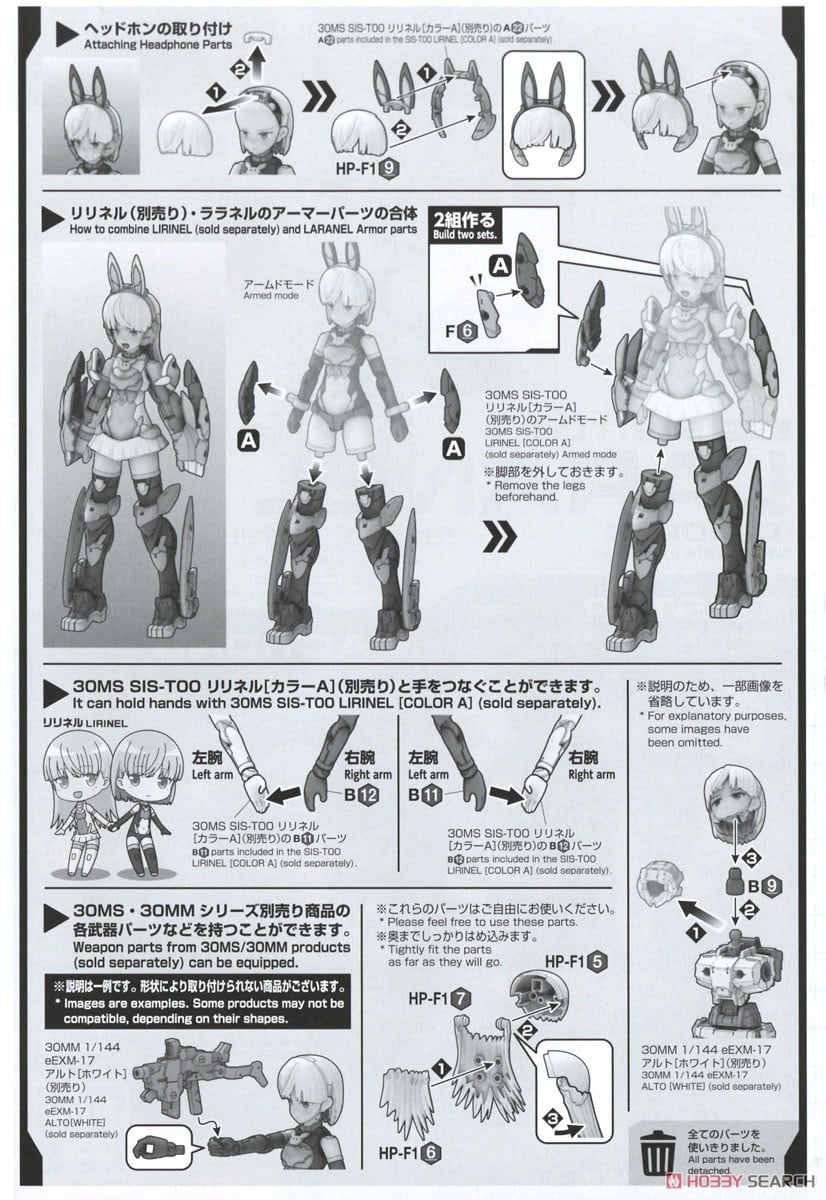 【再販】30MS『SIS-T00 ララネル［カラーB］』30 MINUTES SISTERS プラモデル-033