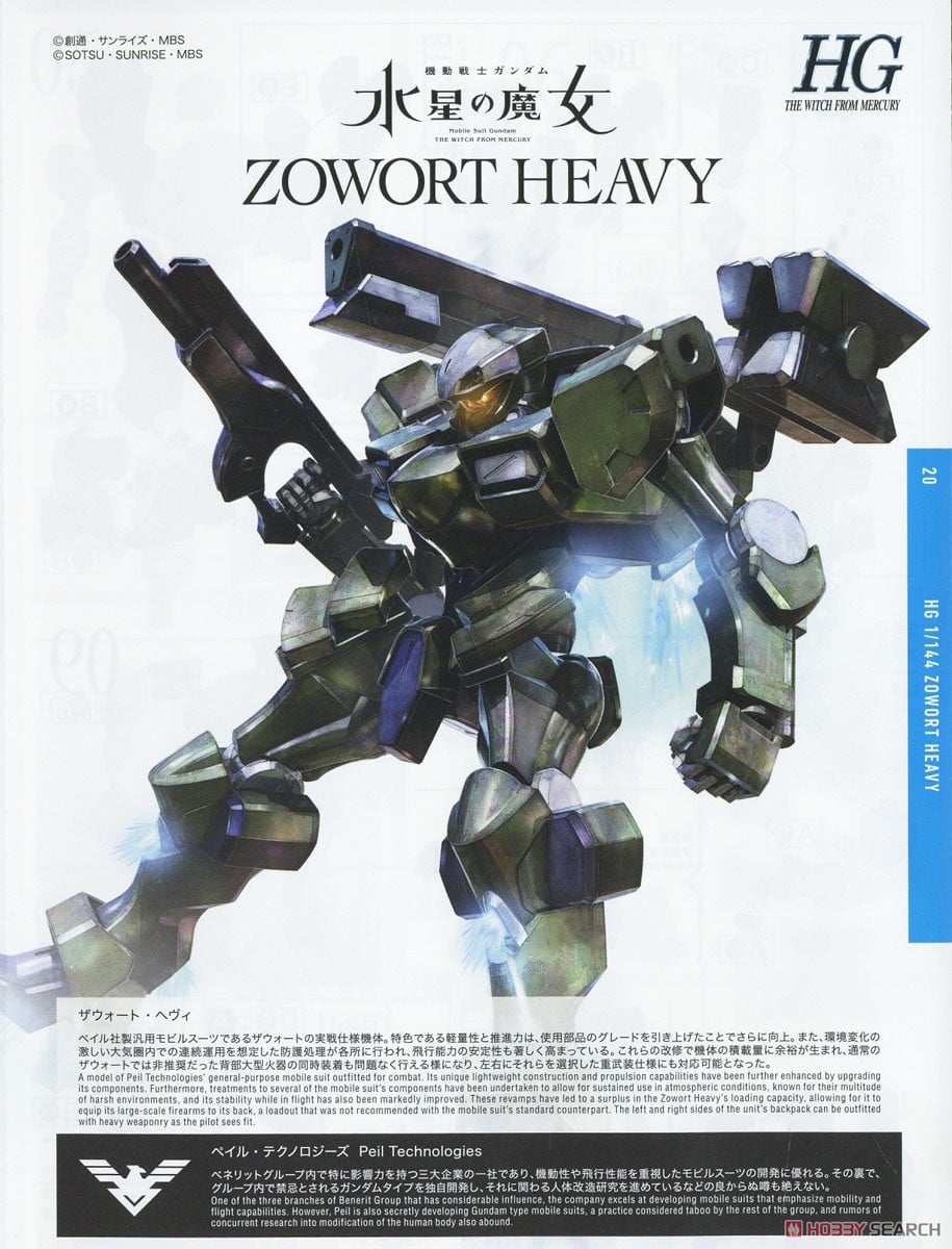 【再販】HG 1/144『ザウォートヘヴィ』機動戦士ガンダム 水星の魔女 プラモデル-022