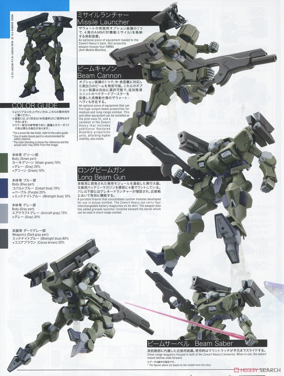【再販】HG 1/144『ザウォートヘヴィ』機動戦士ガンダム 水星の魔女 プラモデル-023