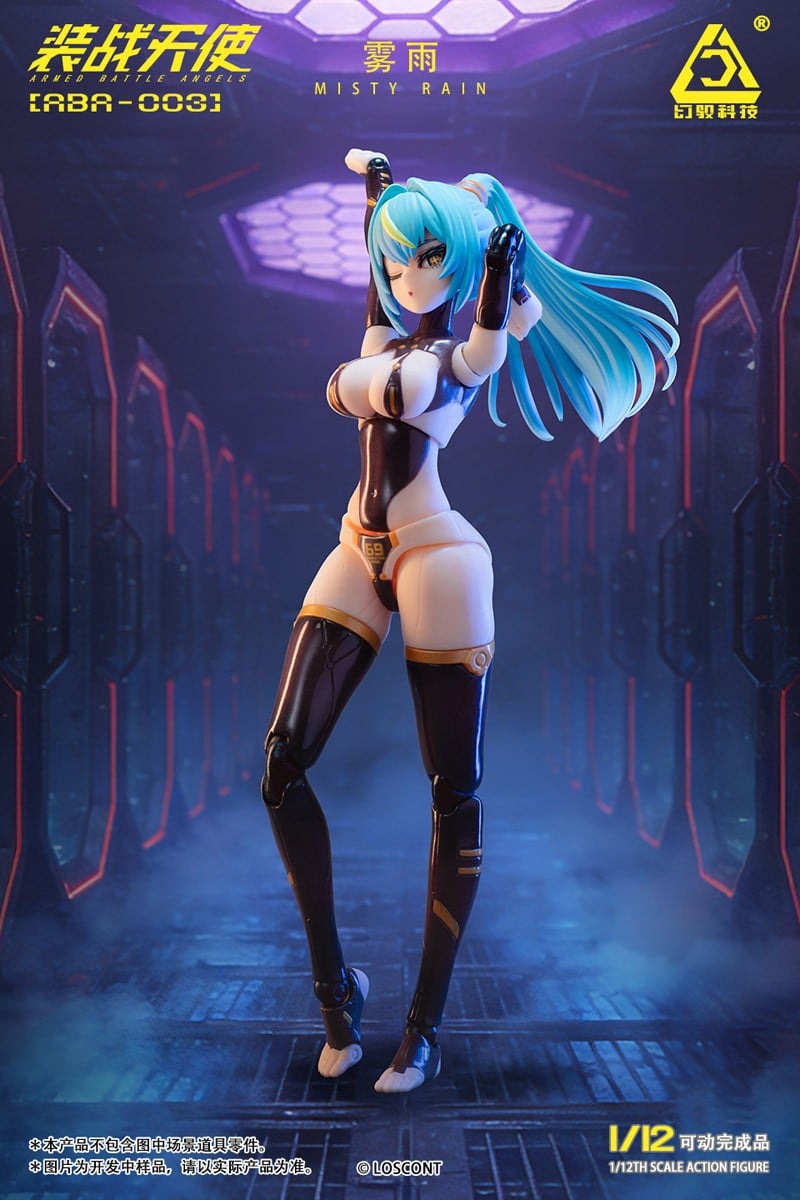 装戦天使（アームド・バトル・エンジェルズ）シリーズ『ABA-003 霧雨（ミスティレイン）』1/12 可動フィギュア-010