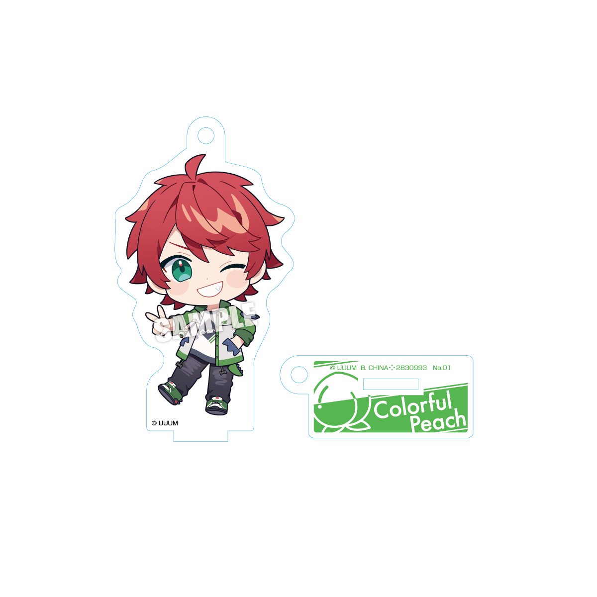 【食玩】からぴち『カラフルピーチ アクスタグミ』12個入りBOX-001