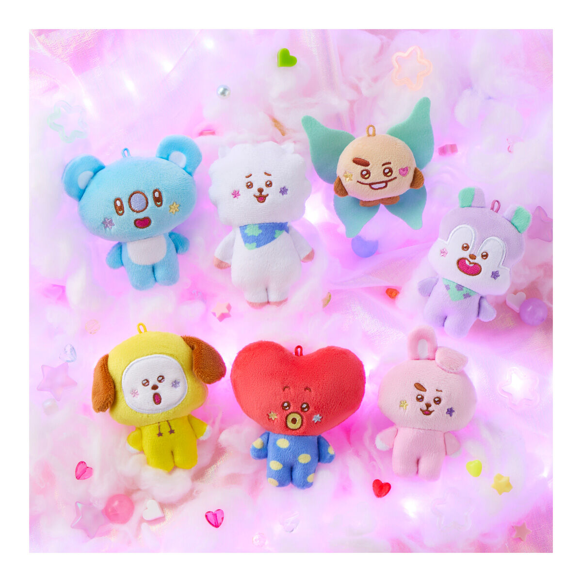 【食玩】『BT21 Fuwa Fuwa Mascot★4』10個入りBOX-001