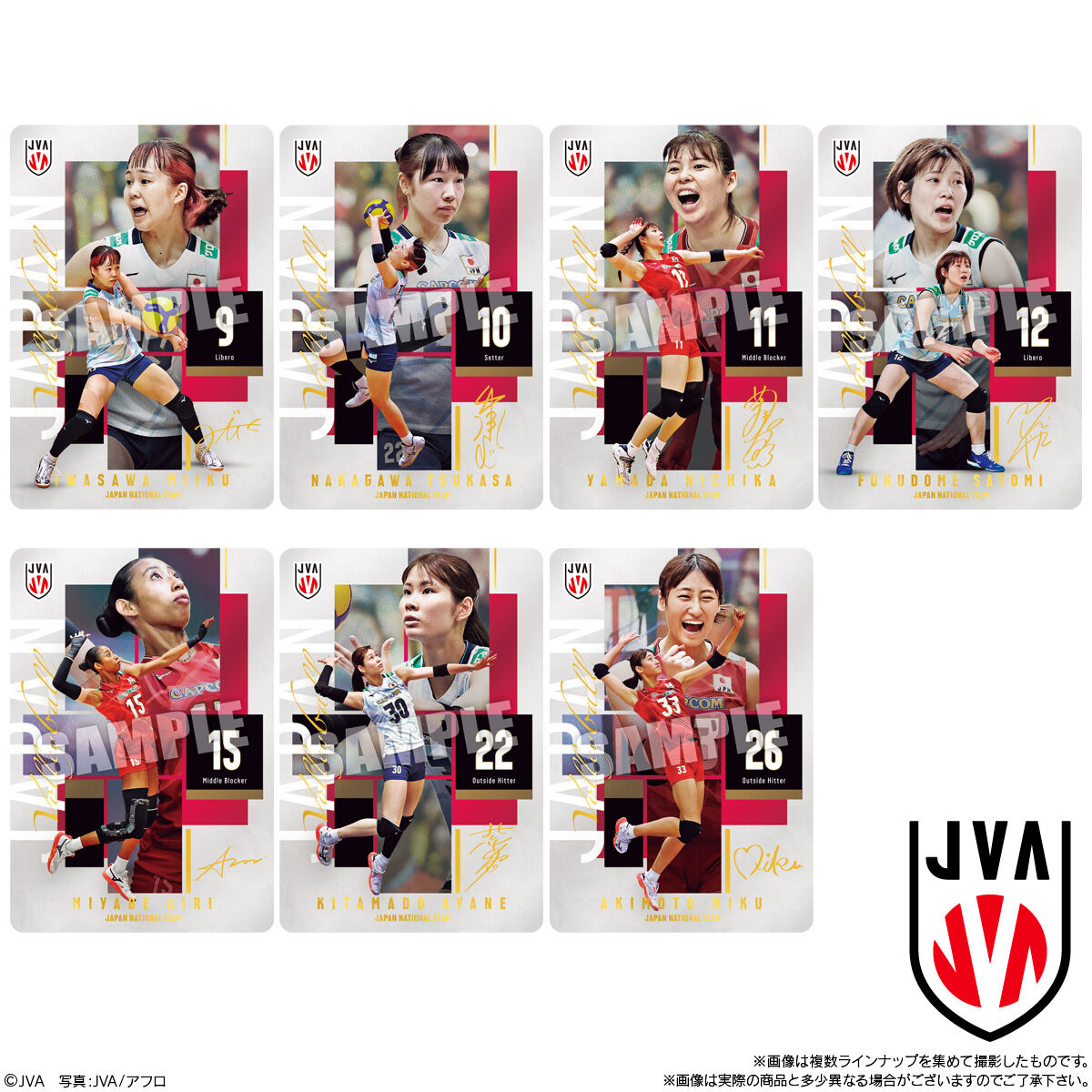 【食玩】『JAPAN NATIONAL VOLLEYBALL TEAM -女子日本代表ver.- ツインウエハース 2026』20個入りBOX-005