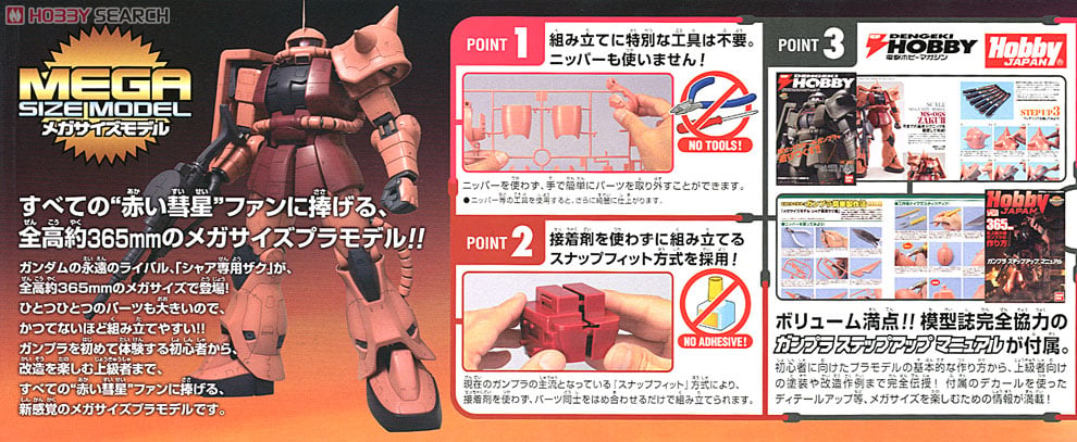 【再販】メガサイズモデル 1/48『シャア専用ザク』機動戦士ガンダム プラモデル-004