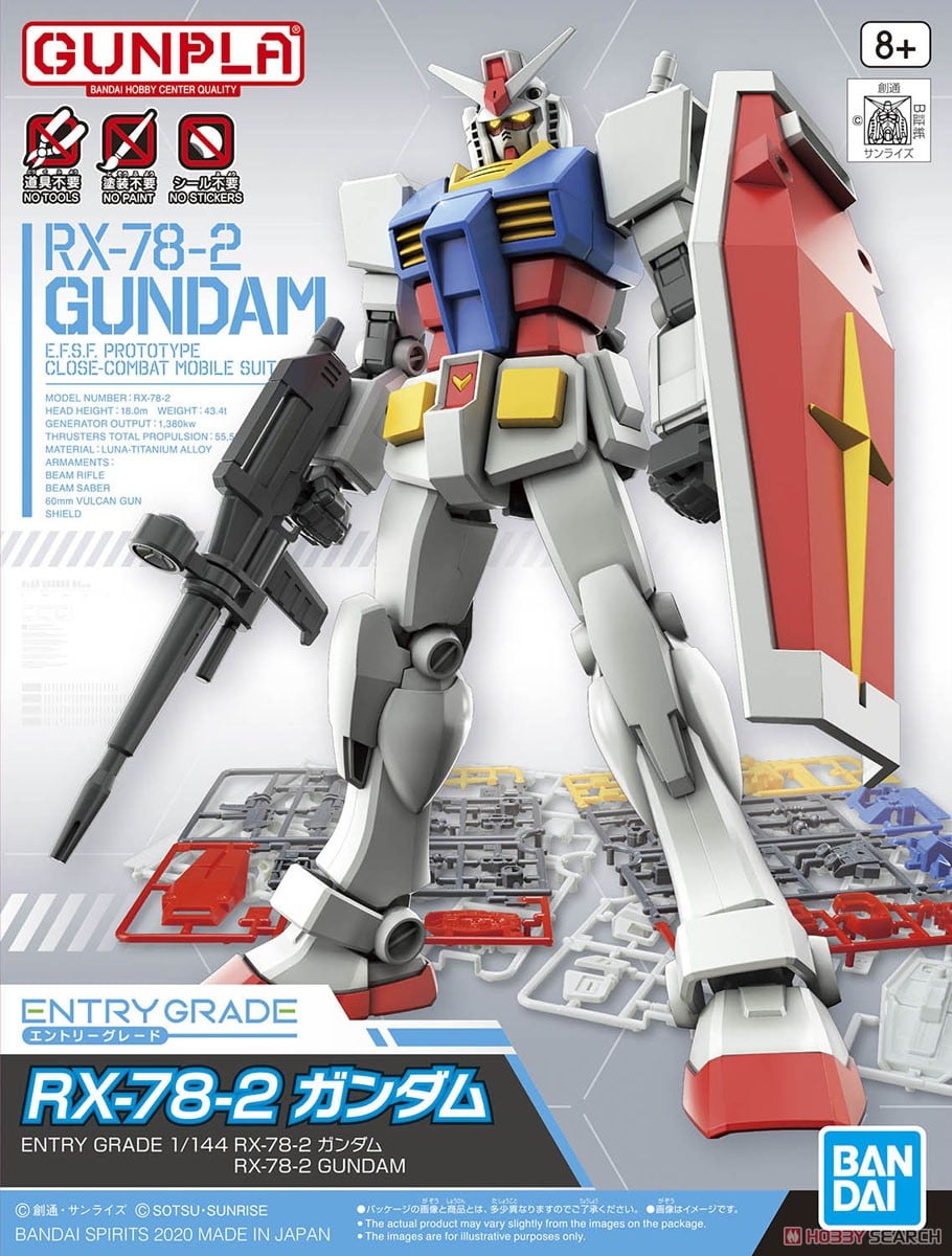 【再販】ENTRY GRADE 1/144『RX-78-2 ガンダム』機動戦士ガンダム プラモデル-001
