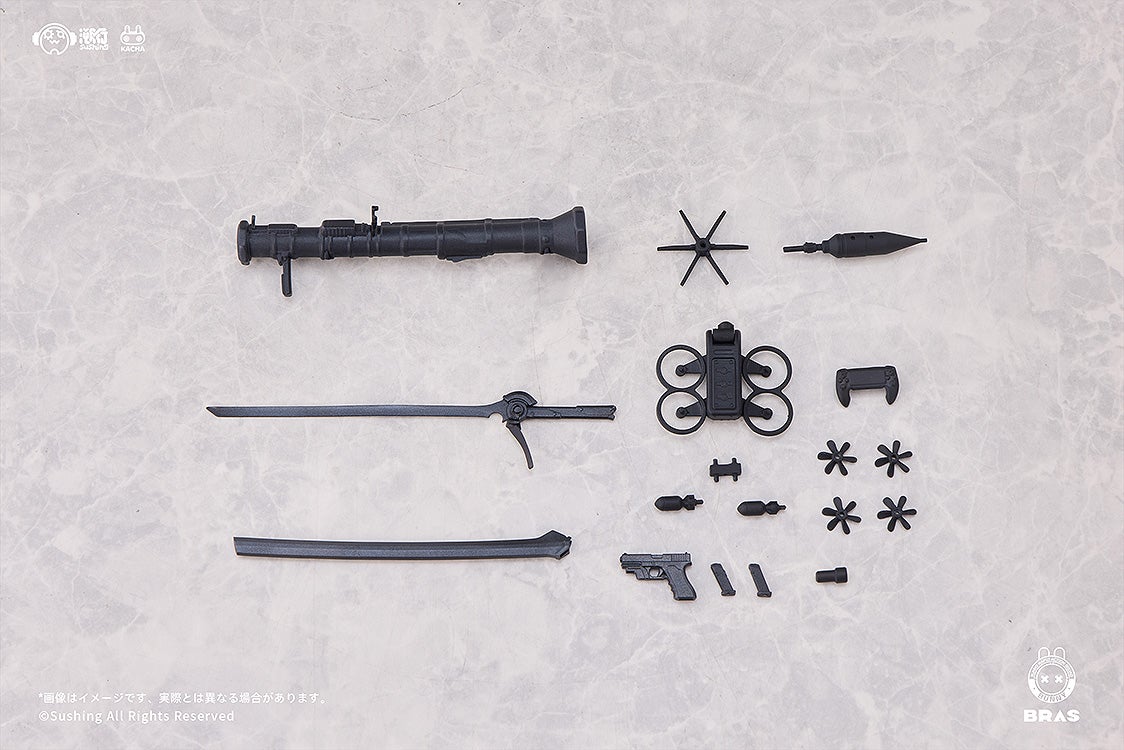 BUNNY RAPID ACTION SQUAD『Attacker・ルナ』1/12 可動フィギュア-013