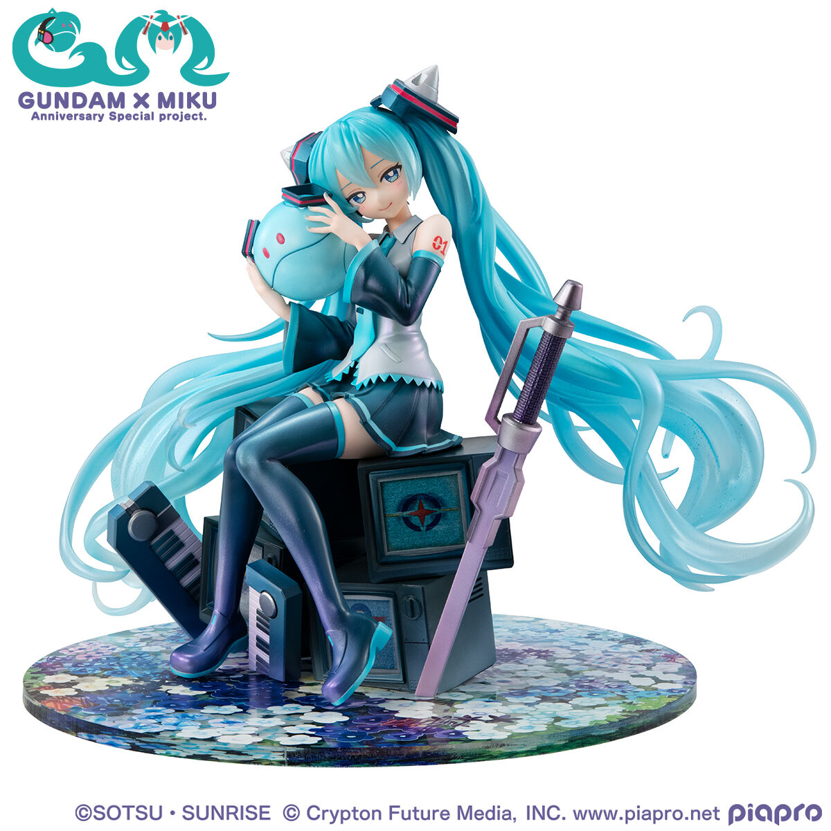 【限定販売】Lucrea(ルクリア)『初音ミク×ダブルオーガンダム』機動戦士ガンダム45周年×初音ミク 1/7 完成品フィギュア-002