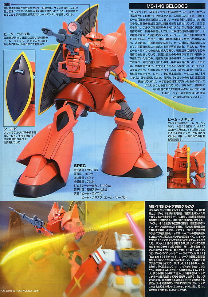 【再販】HGUC 1/144『シャア専用ゲルググ』機動戦士ガンダム プラモデル-008
