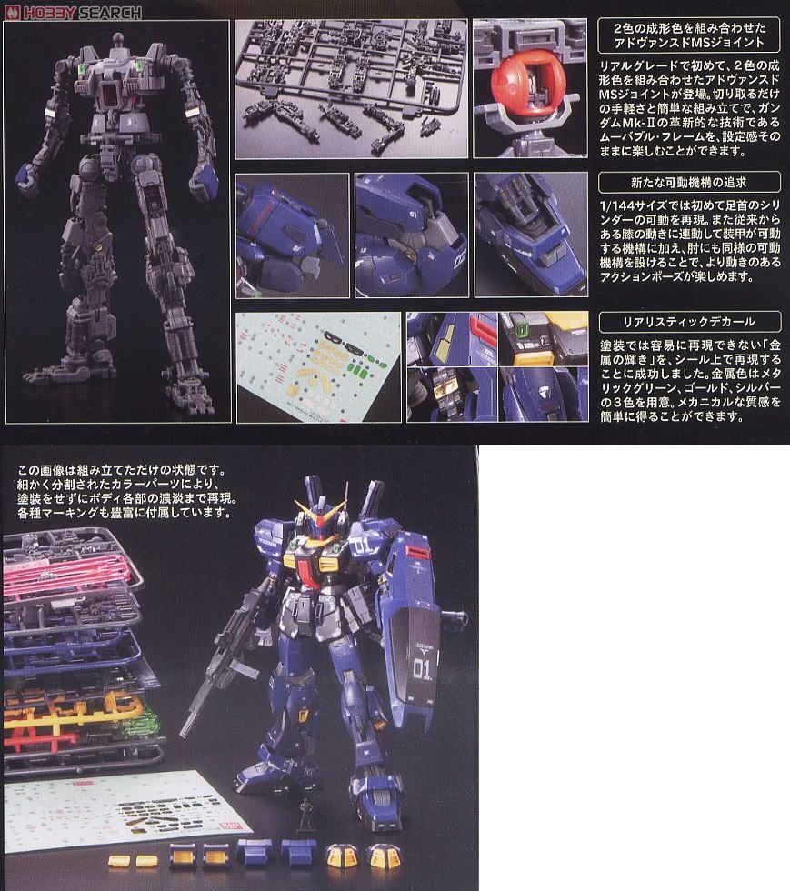 【再販】RG 1/144『RX-178 ガンダムMk-II(ティターンズ仕様)』 機動戦士Zガンダム プラモデル-007