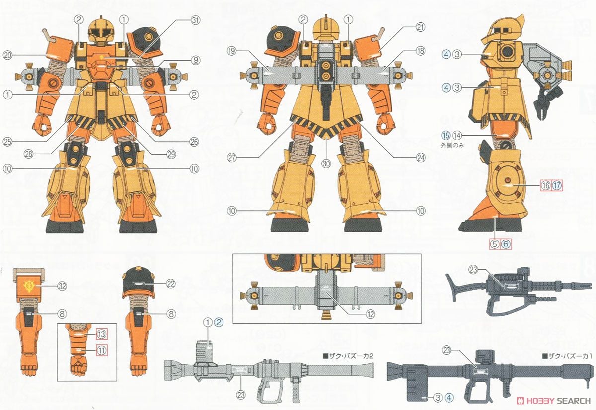 【再販】HG 1/144『ザクI “旧ザク”(GUNDAM THUNDERBOLT Ver.)』機動戦士ガンダム サンダーボルト プラモデル-013