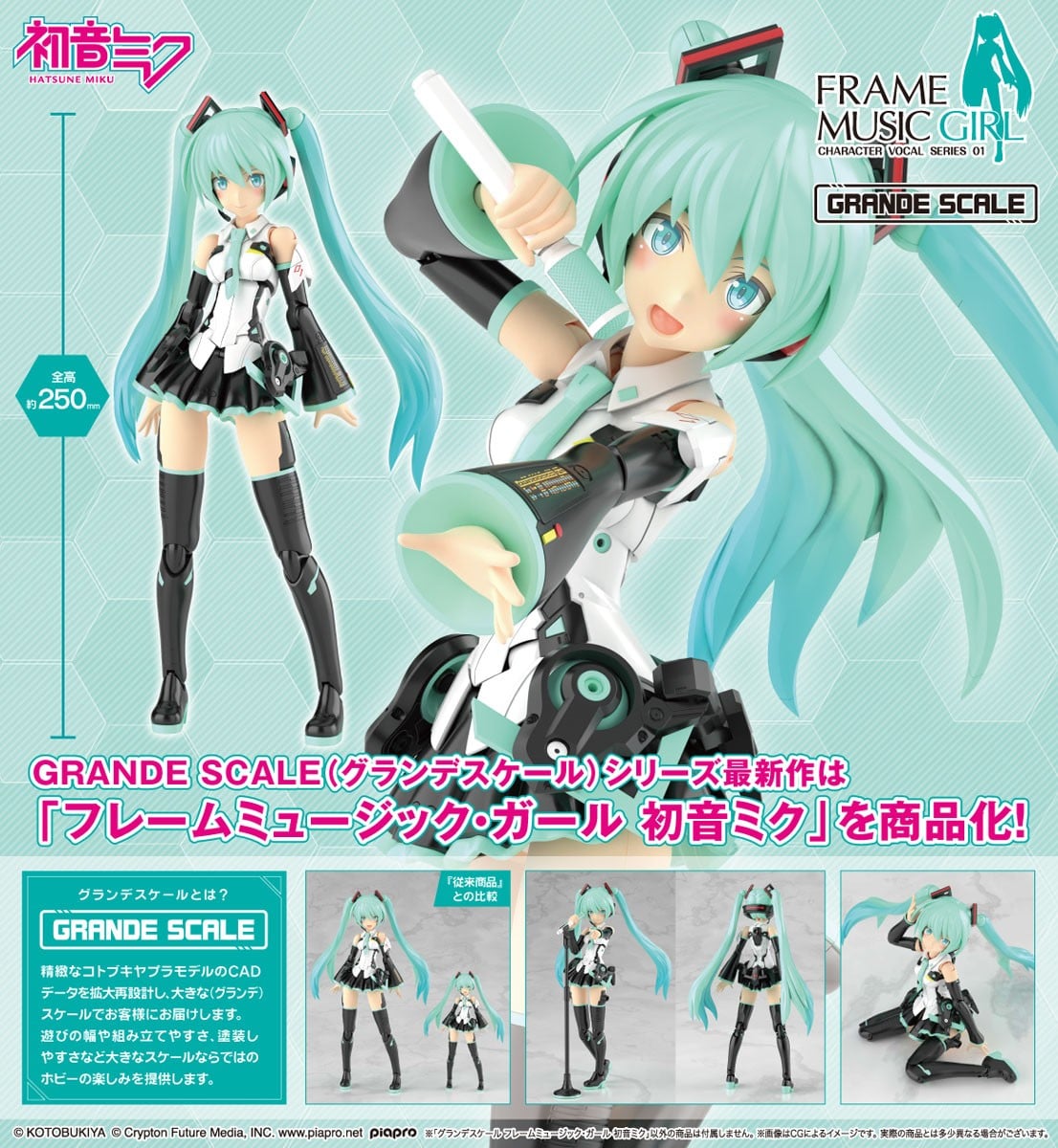 グランデスケール『フレームミュージック・ガール 初音ミク』プラモデル-015