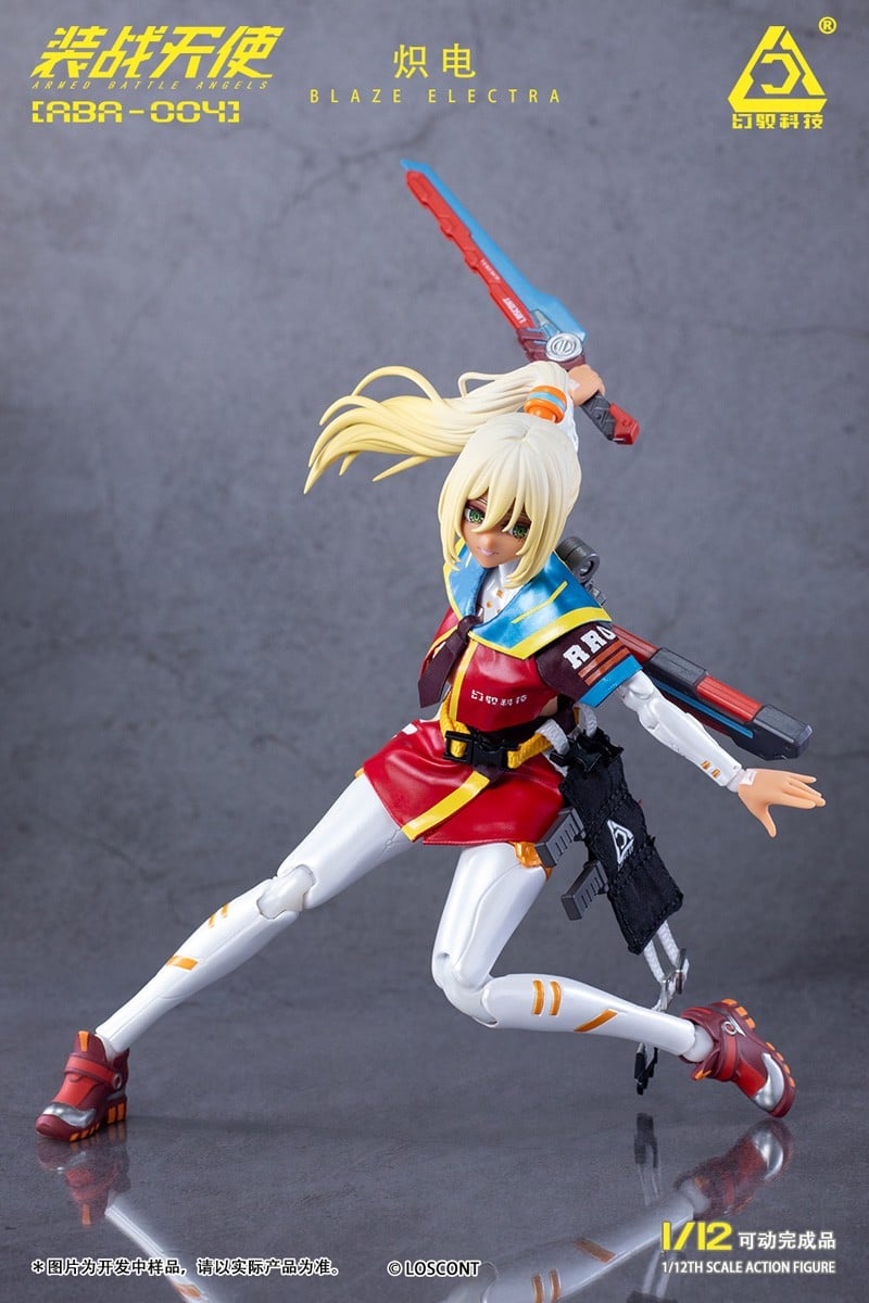 装戦天使(アームド・バトル・エンジェルズ)シリーズ『ABA-004 熾電(ブレイズ・エレクトラ)』1/12 可動フィギュア-005