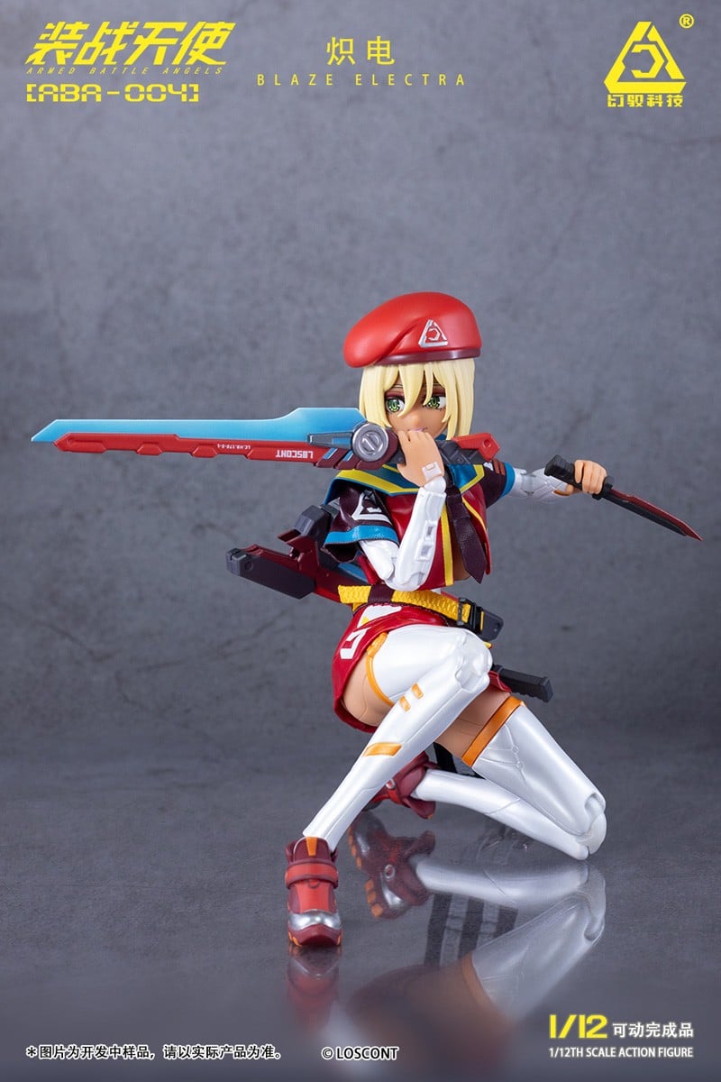 装戦天使(アームド・バトル・エンジェルズ)シリーズ『ABA-004 熾電(ブレイズ・エレクトラ)』1/12 可動フィギュア-008