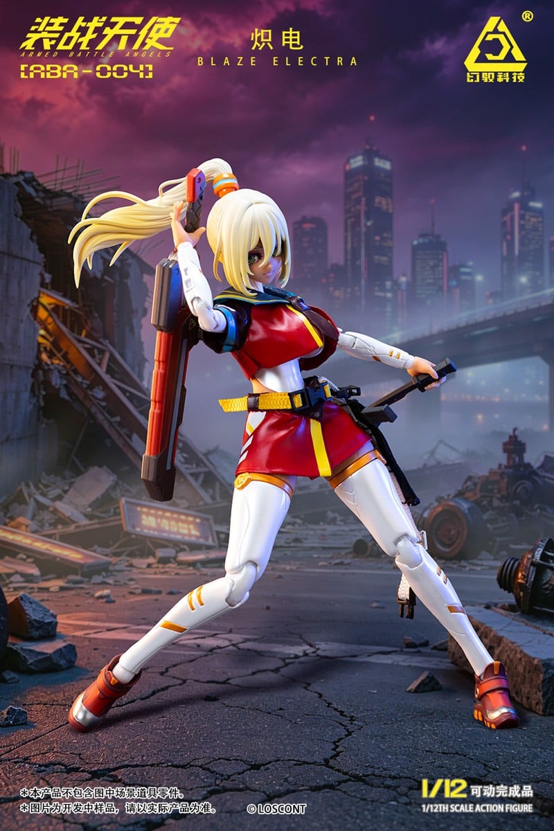 装戦天使(アームド・バトル・エンジェルズ)シリーズ『ABA-004 熾電(ブレイズ・エレクトラ)』1/12 可動フィギュア-012