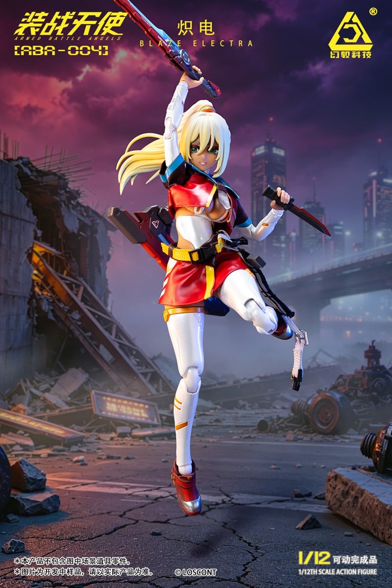 装戦天使(アームド・バトル・エンジェルズ)シリーズ『ABA-004 熾電(ブレイズ・エレクトラ)』1/12 可動フィギュア-016