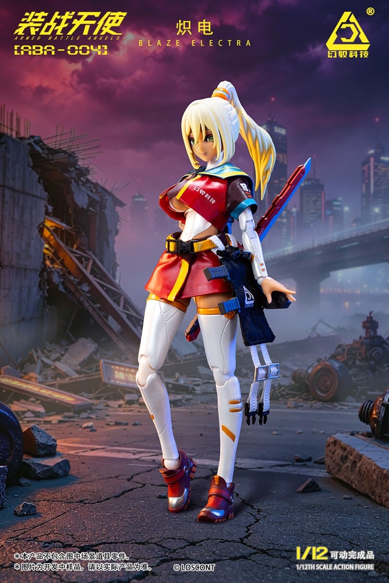 装戦天使(アームド・バトル・エンジェルズ)シリーズ『ABA-004 熾電(ブレイズ・エレクトラ)』1/12 可動フィギュア-018