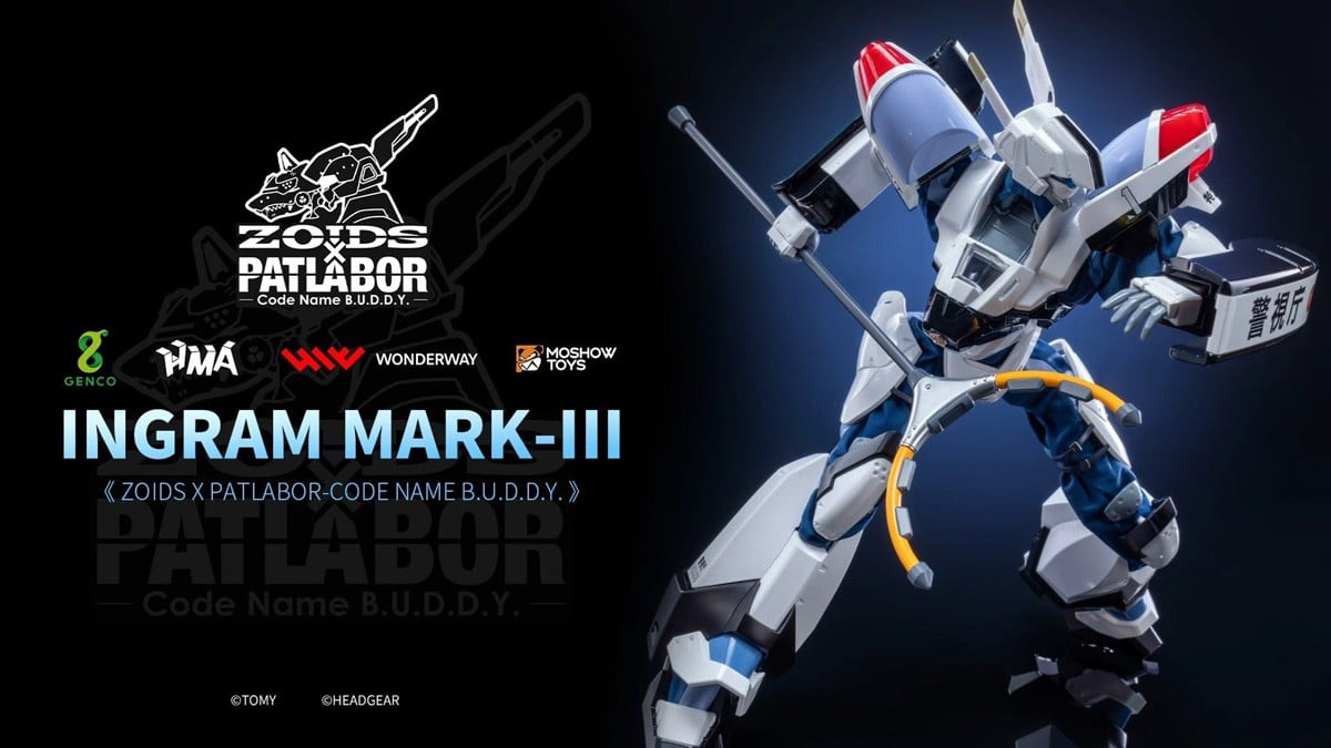 ゾイド×パトレイバー Code Name B.U.D.D.Y.『イングラムMARKIII』1/35 可動式ダイキャストフィギュア-008