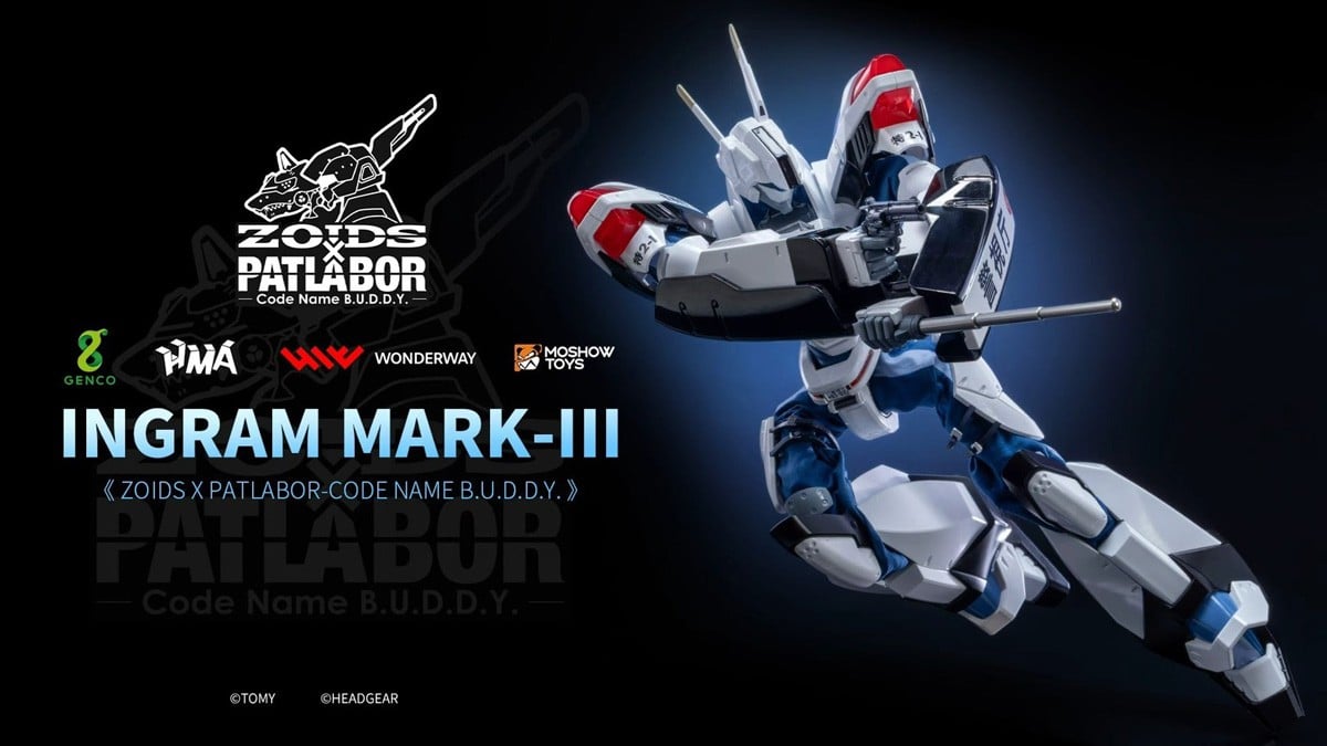 ゾイド×パトレイバー Code Name B.U.D.D.Y.『イングラムMARKIII』1/35 可動式ダイキャストフィギュア-009