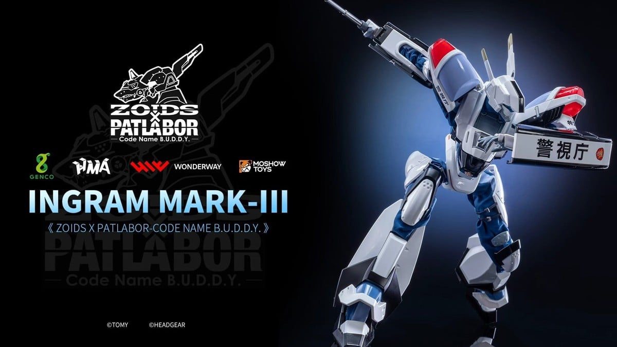 ゾイド×パトレイバー Code Name B.U.D.D.Y.『イングラムMARKIII』1/35 可動式ダイキャストフィギュア-010
