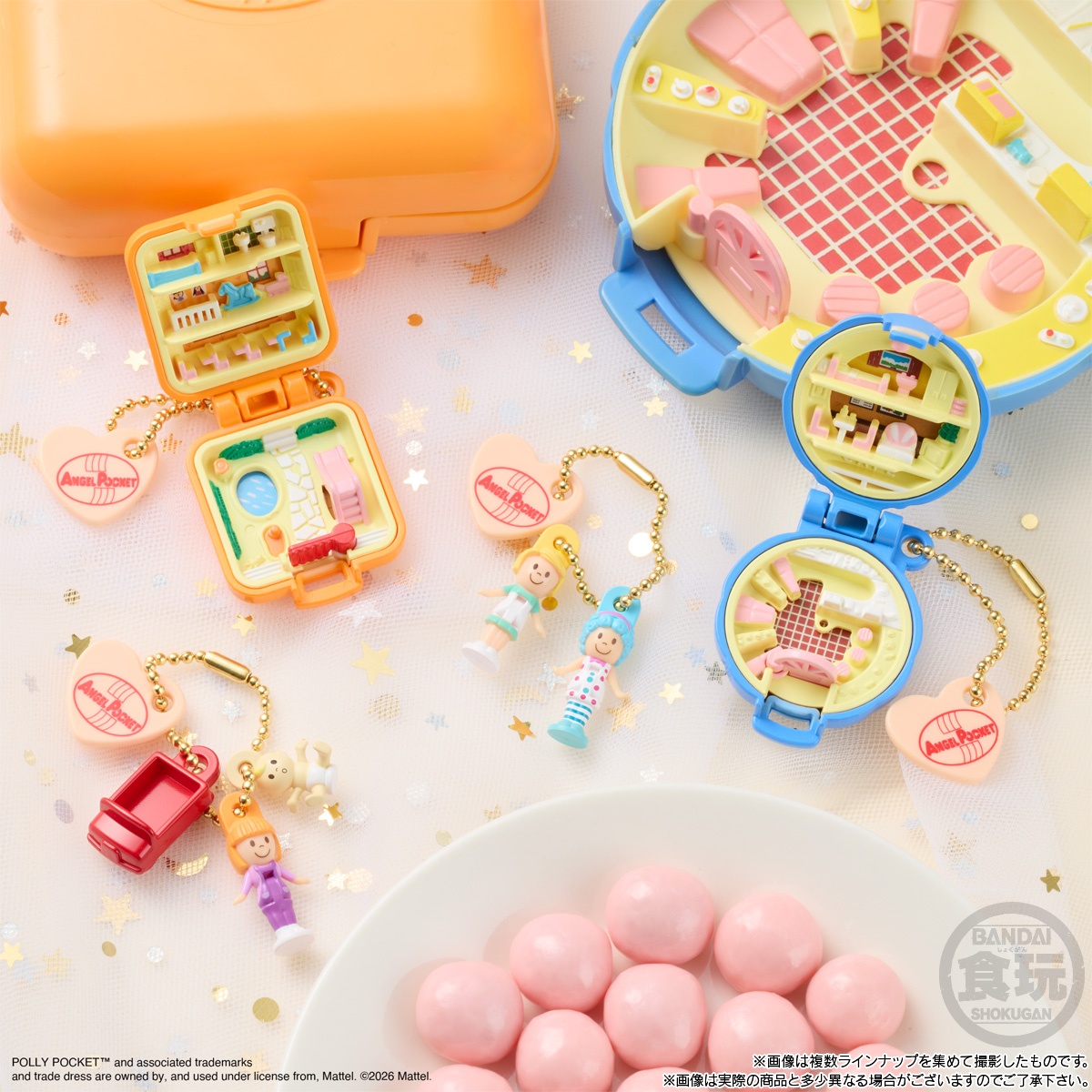 【食玩】『エンジェルポケット ミニチュアコレクション&チョコボーロ』10個入りBOX-002