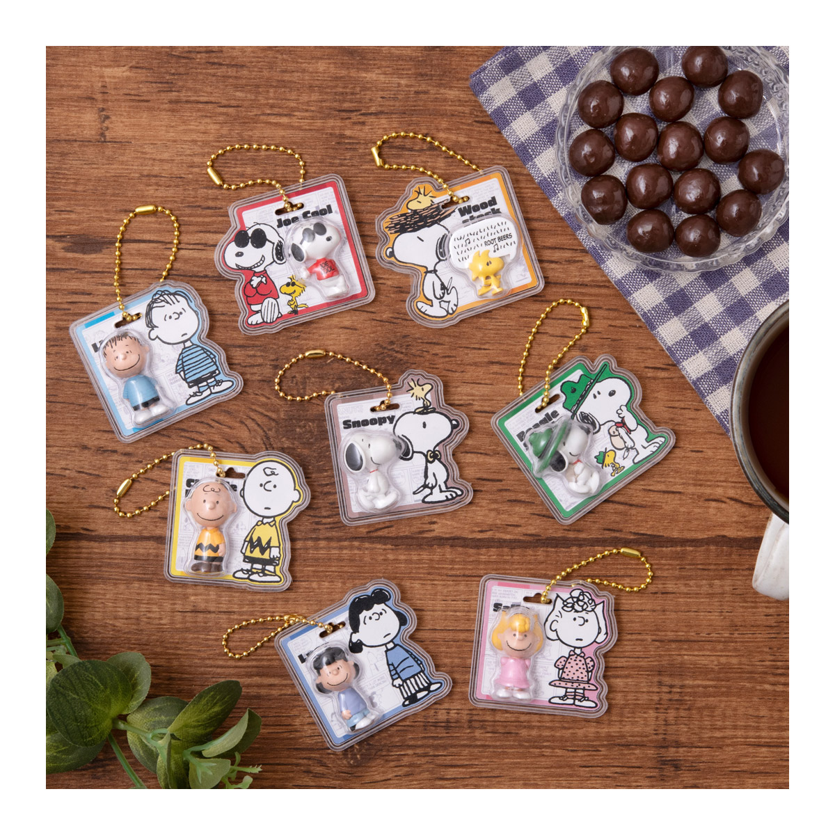 【食玩】『PEANUTS -SNOOPY- パッケージチャーム＆チョコボーロ』10個入りBOX-001