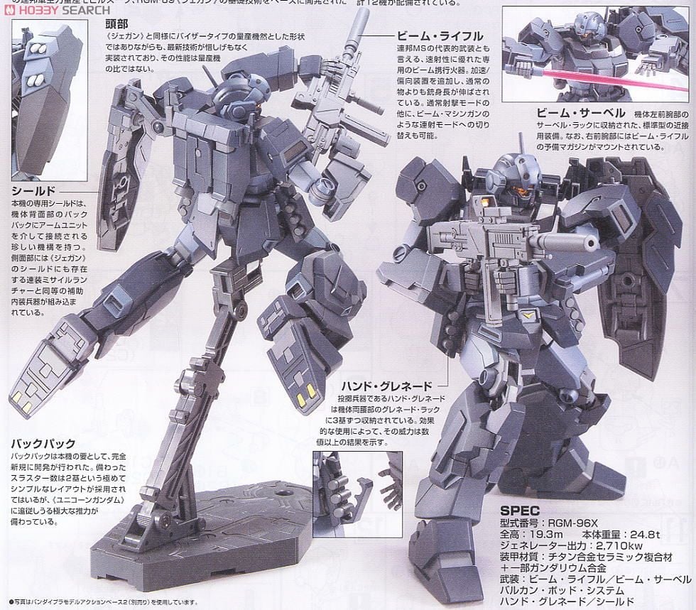 【再販】HGUC 1/144『ジェスタ』機動戦士ガンダムUC プラモデル-011