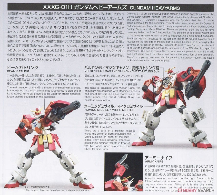 【再販】HG 1/144『ガンダムヘビーアームズ』新機動戦記ガンダムW プラモデル-016