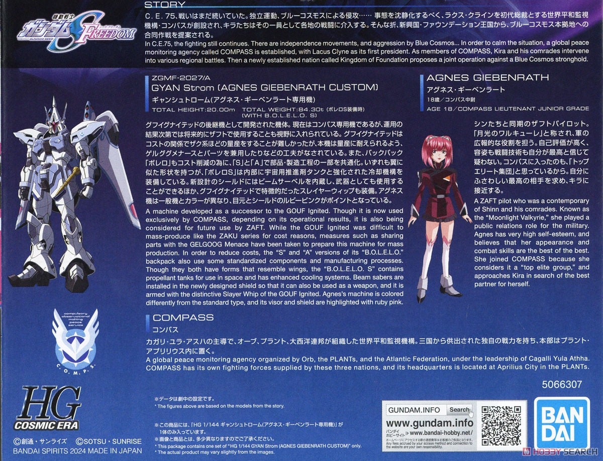 【再販】HG 1/144『ギャンシュトローム(アグネス・ギーベンラート専用機)』機動戦士ガンダムSEED FREEDOM プラモデル-016