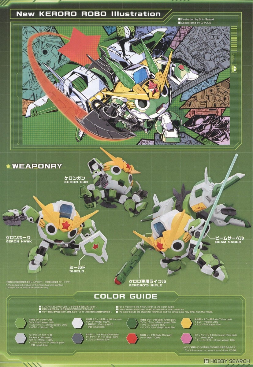 【再販】HG『Newケロロロボ』ケロロ軍曹 プラモデル-018