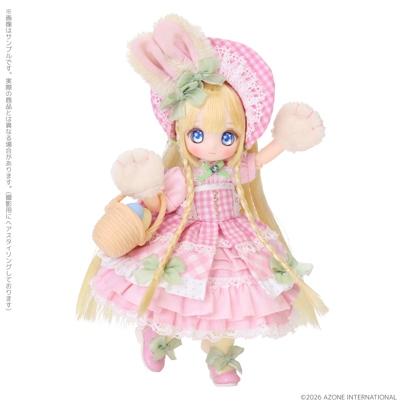 【限定販売】シュガーカップス『ビスケティーナ ~Happy Easter Bunny~ Doll Doll House 20周年記念 空想の庭 ver.』1/12 完成品ドール-002