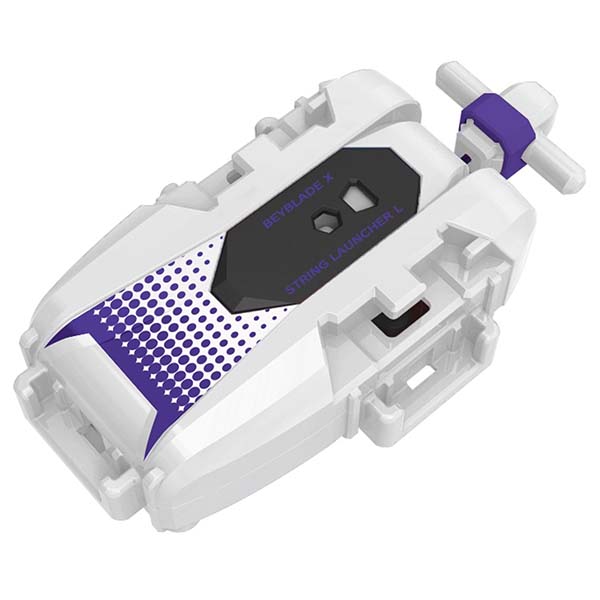 BEYBLADE X『BX-56 ストリングランチャーL ホワイト×バイオレット』ベイブレード