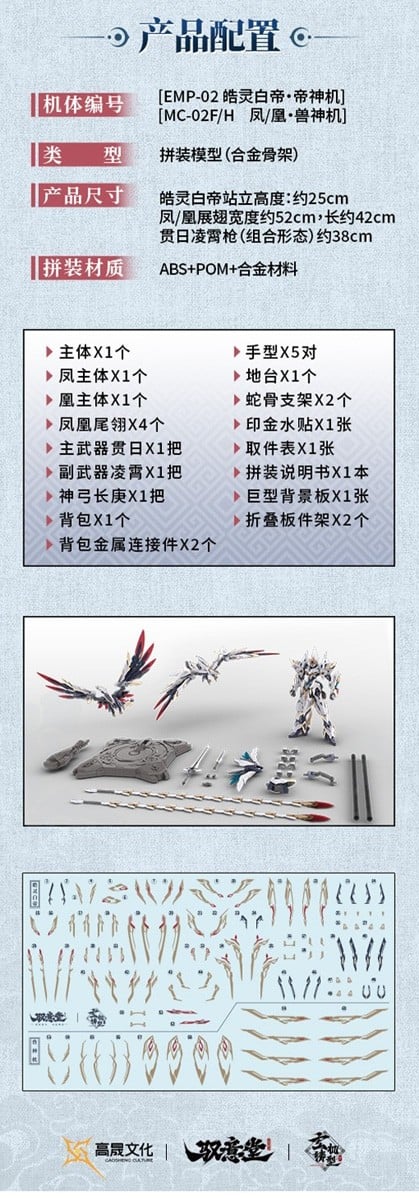 『Emp-02 皓リン白帝・鳳凰神装』プラモデル-014