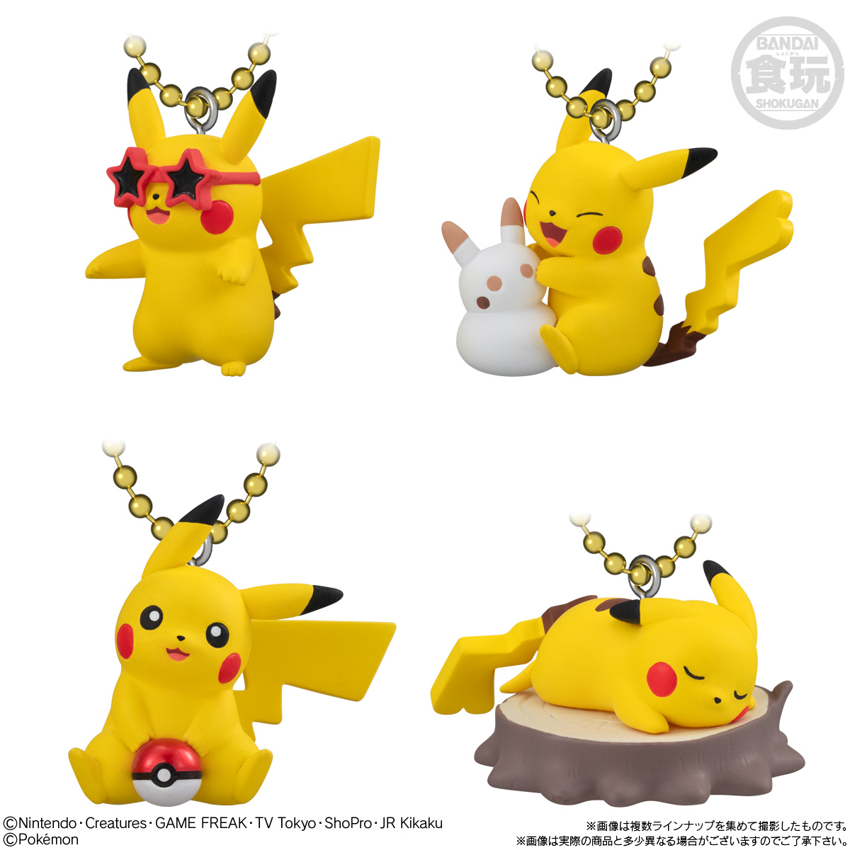 【食玩】『ピカチュウマスコット&ビスケット ピカチュウだらけのホリデー!』10個入りBOX-004