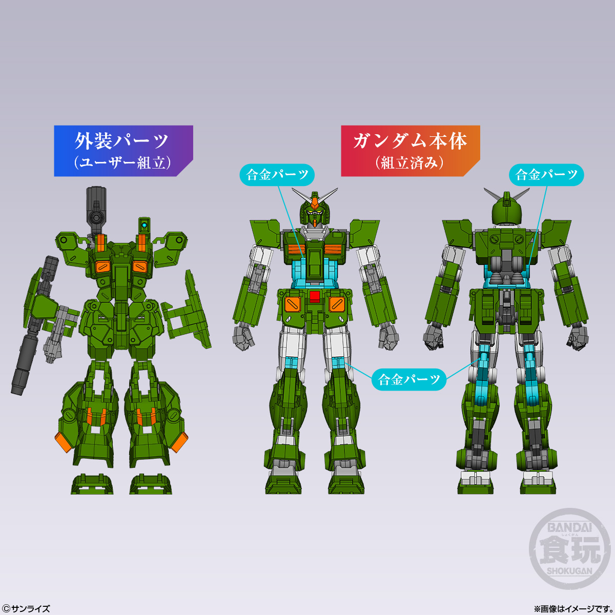 【食玩】ガンダムアーティファクトPRO『フルアーマー・ガンダム』機動戦士ガンダム MSD 半完成品キット-009