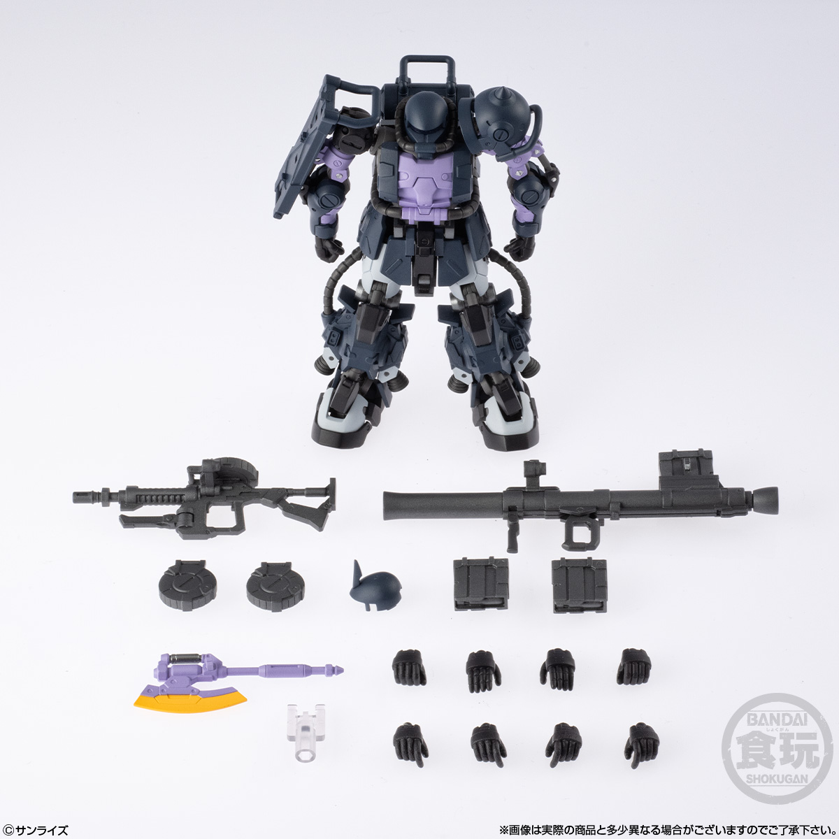 【食玩】ガンダムアーティファクトPRO『高機動型ザクII（黒い三連星仕様）』機動戦士ガンダム THE ORIGIN 半完成品キット-003