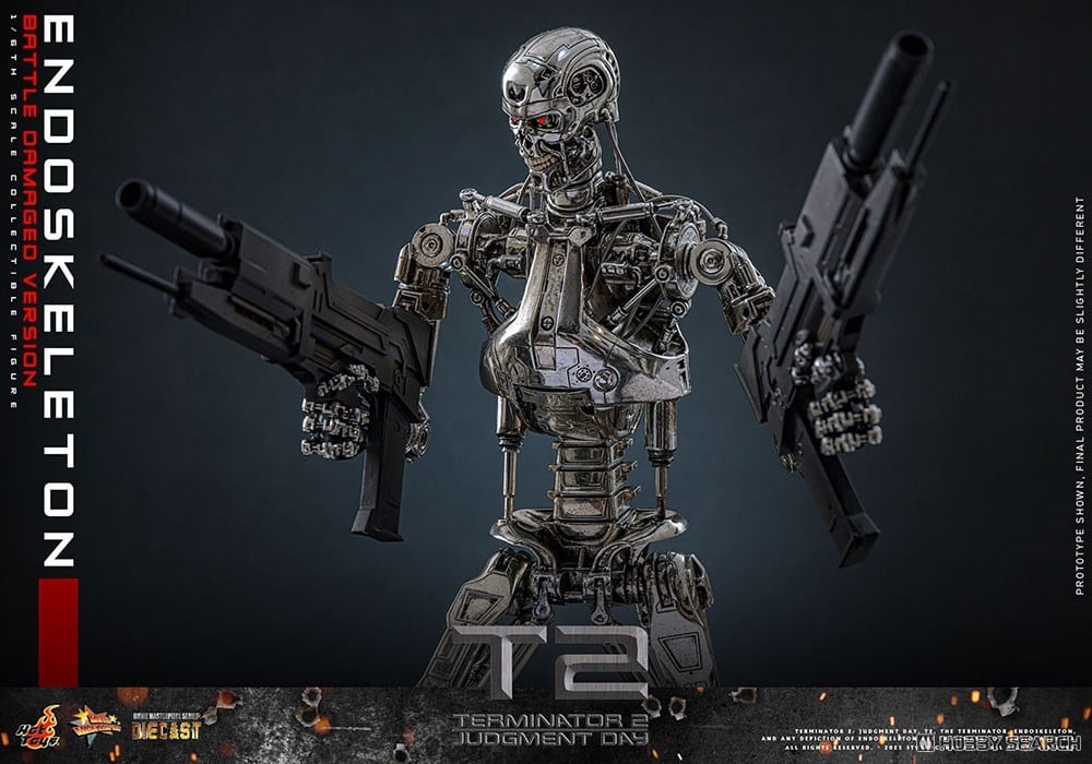 ムービー・マスターピース DIECAST『エンドスケルトン(バトルダメージ)』ターミネーター2 1/6 可動フィギュア-007