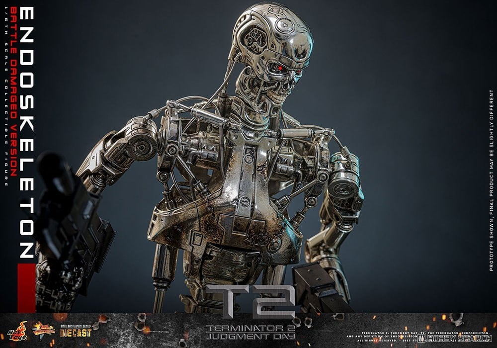 ムービー・マスターピース DIECAST『エンドスケルトン(バトルダメージ)』ターミネーター2 1/6 可動フィギュア-010