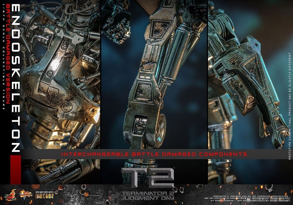 ムービー・マスターピース DIECAST『エンドスケルトン(バトルダメージ)』ターミネーター2 1/6 可動フィギュア-017