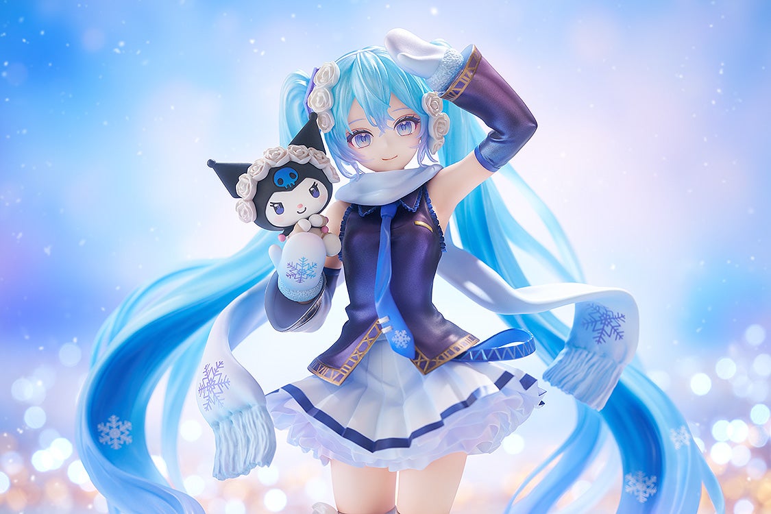 初音ミク『雪ミク×クロミ』1/7 完成品フィギュア-004