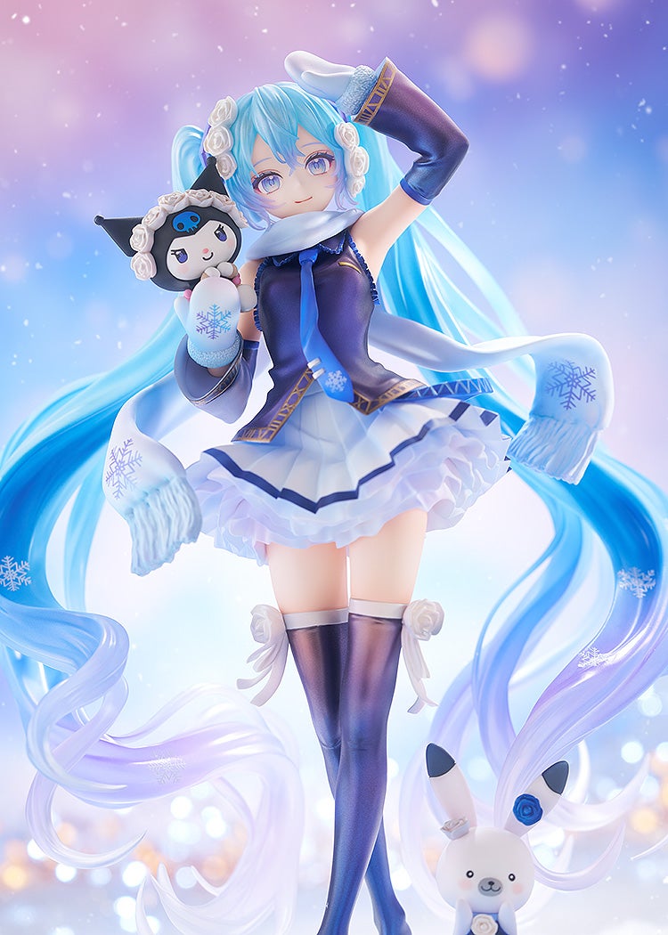 初音ミク『雪ミク×クロミ』1/7 完成品フィギュア-005